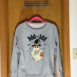 Gray Boo-Jeé Halloween Sweatshirt